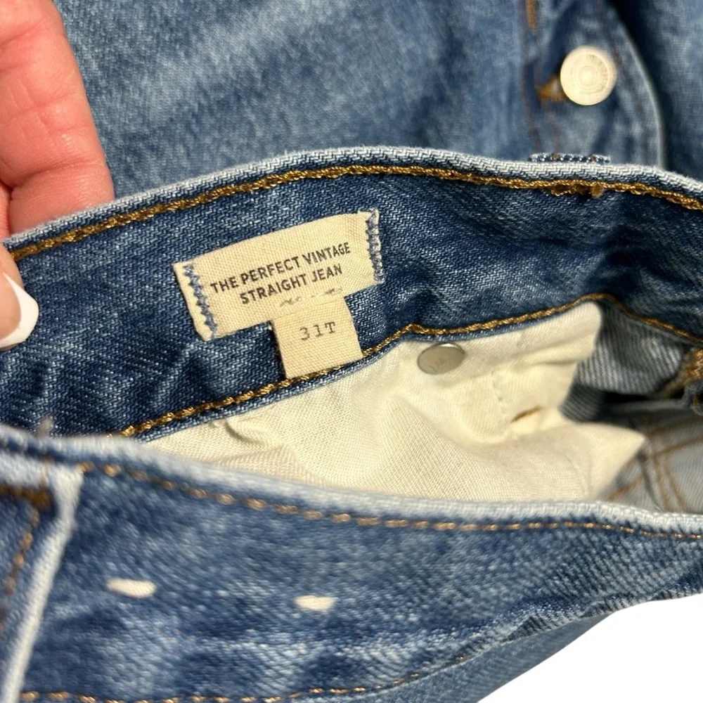 Madewell The Perfect Vintage High Waist Straight Jeans Sz 31 - Picture 10 of 13